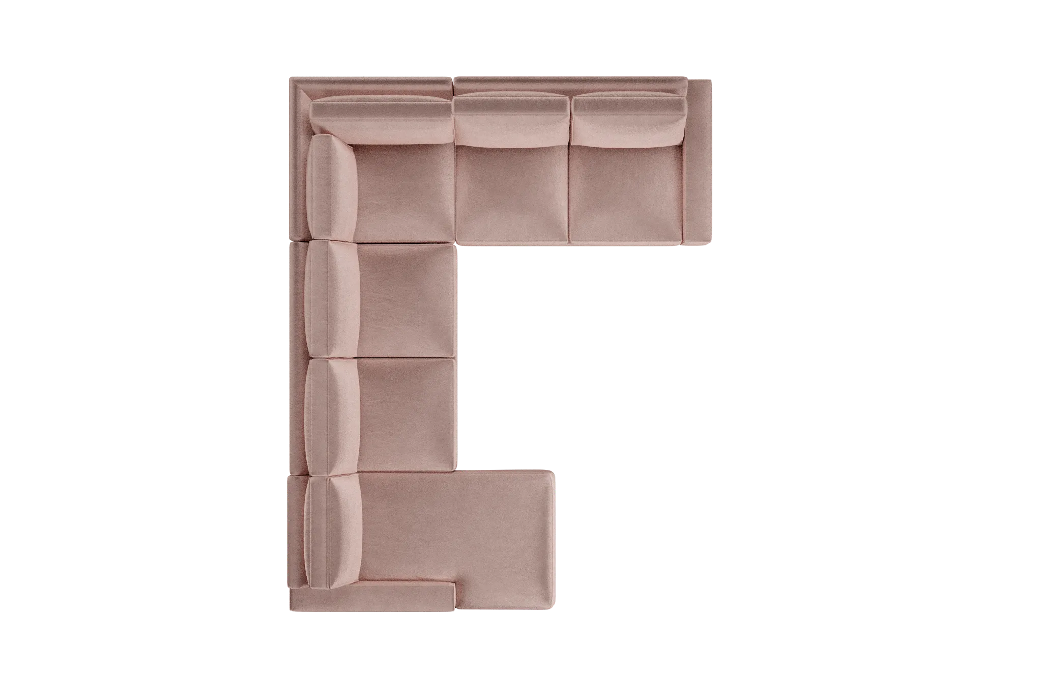 Edgewater Joya Light Pink Medium Left Chaise Sectional