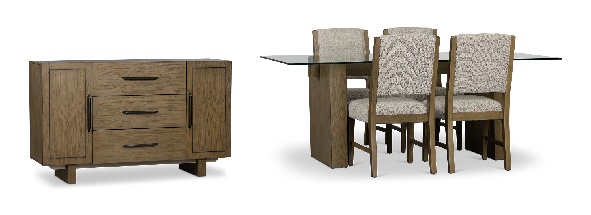 Vance Glass Rect Dining Room