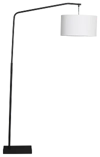 Nehir Black Metal Floor Lamp