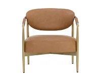 Karli Brown Uph Accent Chair