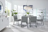 Geneva Gray Upholstered Side Chair