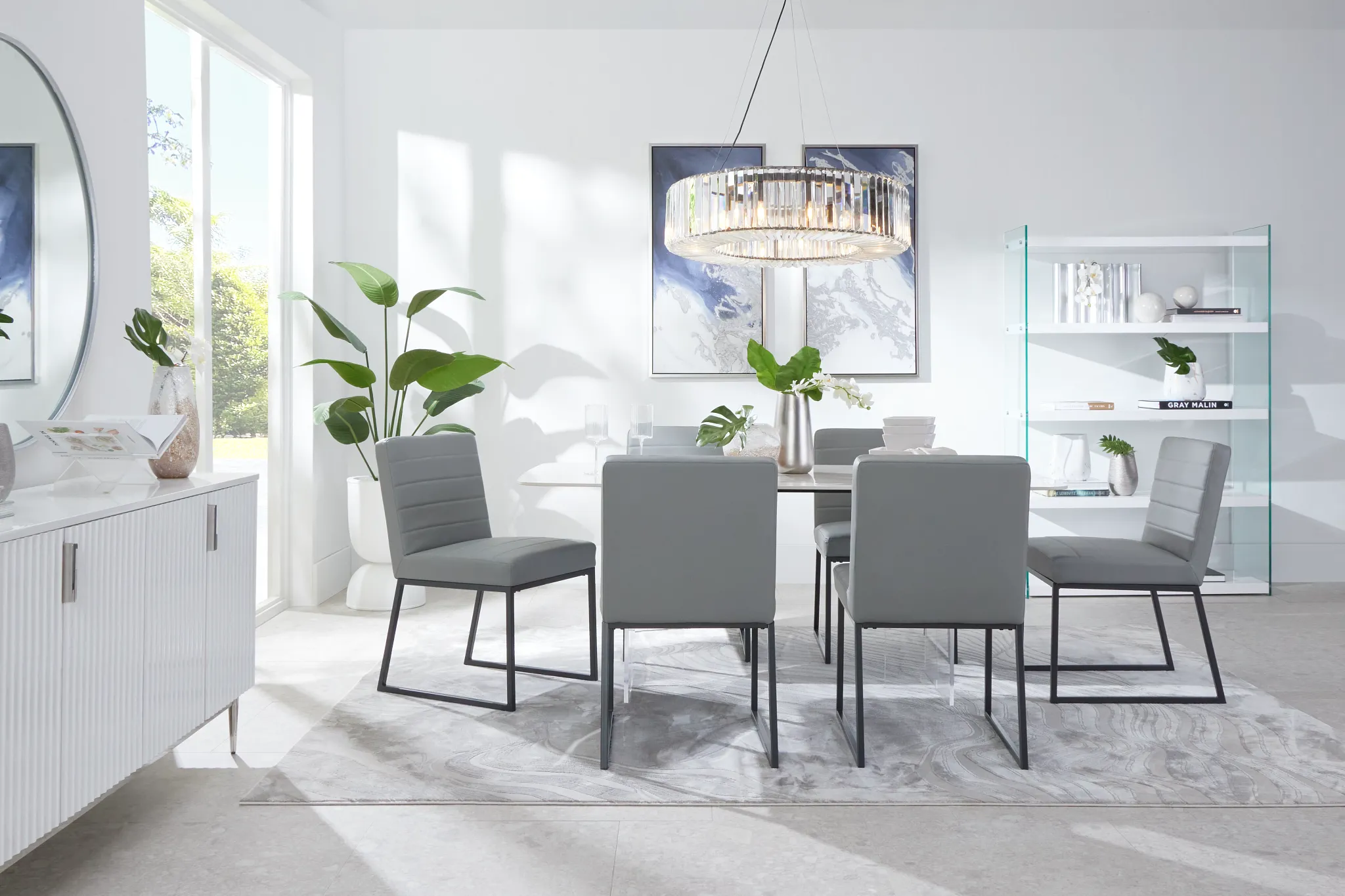 Geneva Gray Upholstered Side Chair