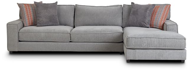 Taylor Gray Fabric Right Chaise Sectional (3)