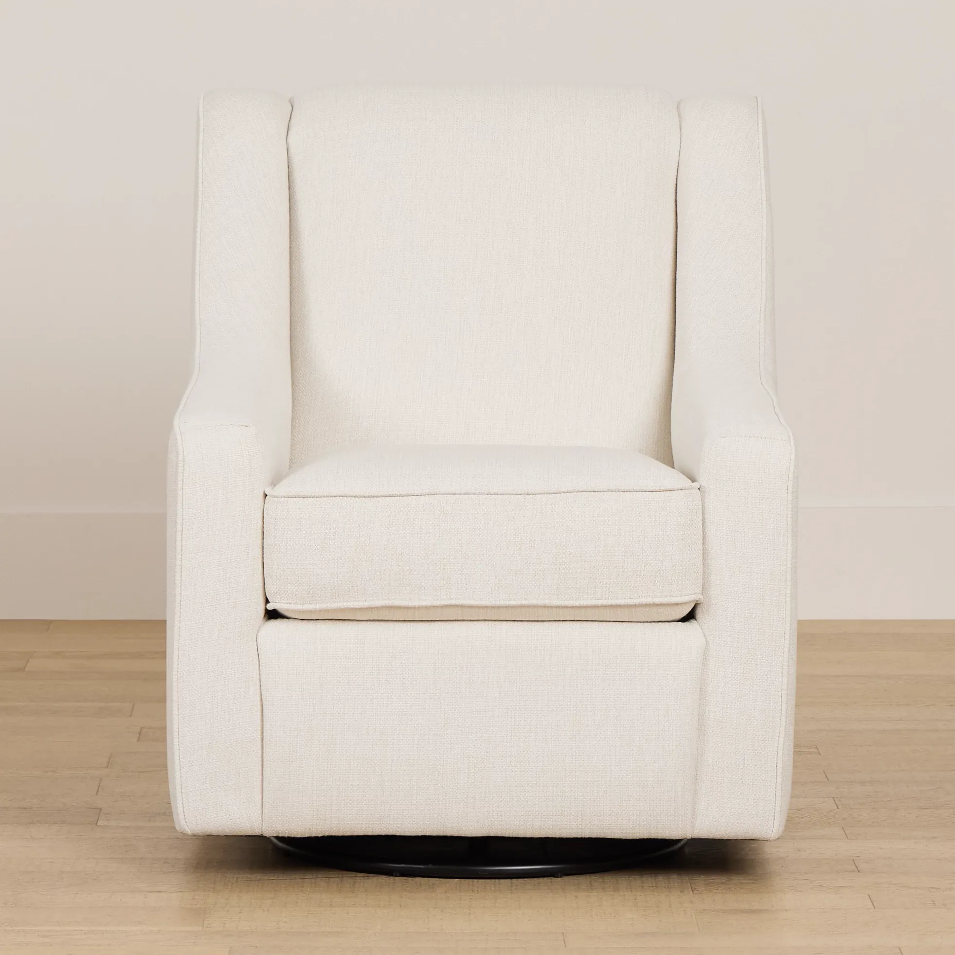 Sinclair Light Beige Fabric Swivel Chair