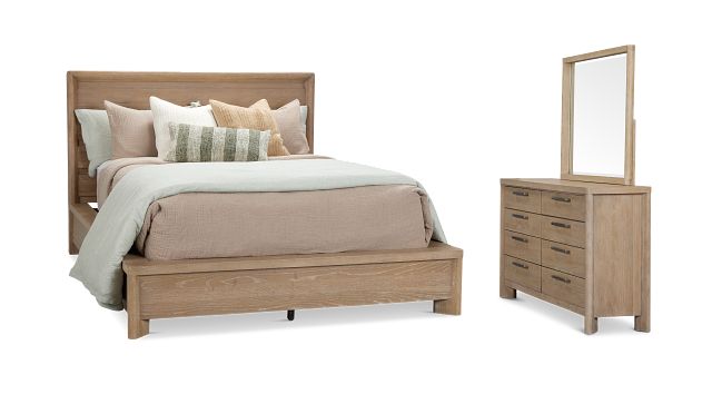 Alton Light Tone Platform Bedroom