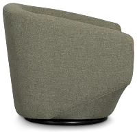 Baylor Green Fabric Swivel Chair