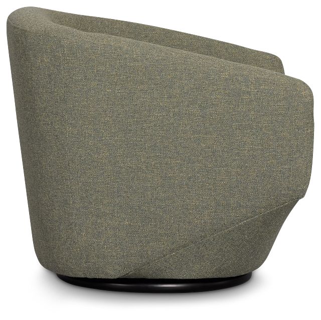 Baylor Green Fabric Swivel Chair