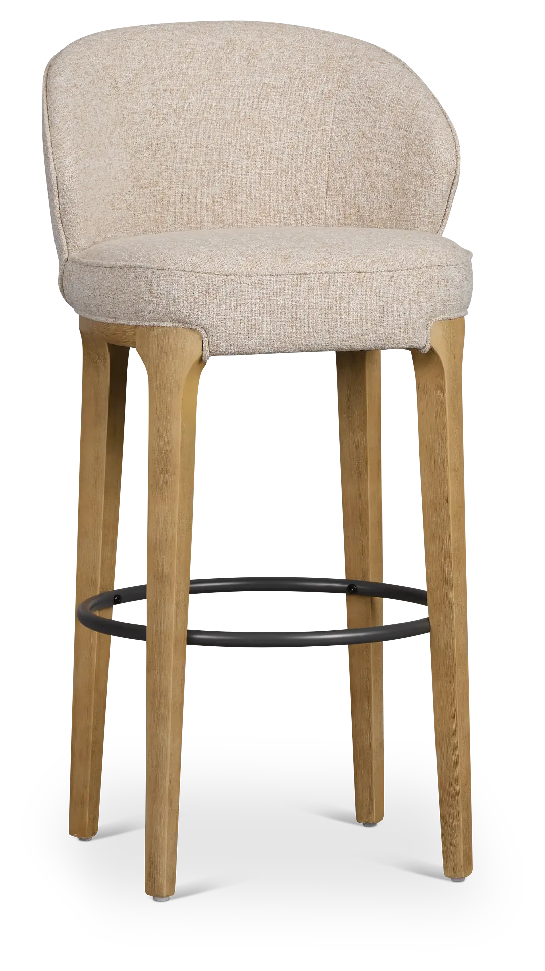 Libby Light Beige Fabric 30" Upholstered Barstool Libby Light Beige Fabric 30" Upholstered Barstool