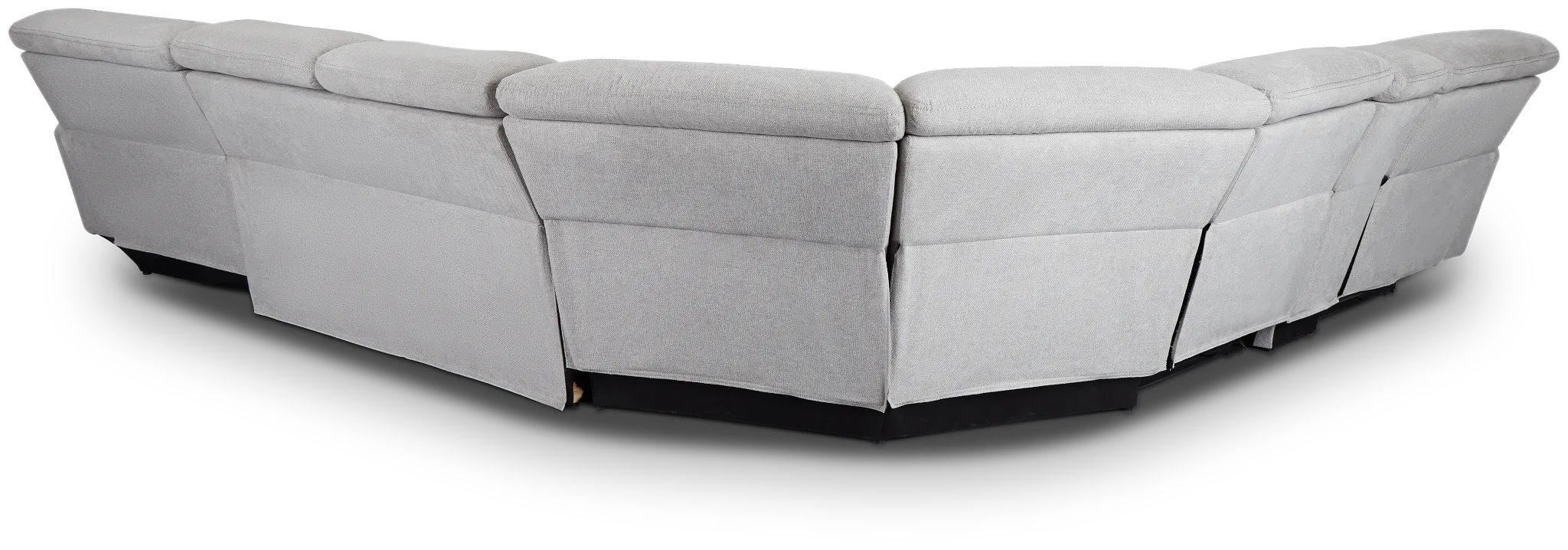 Callum Light Gray Storage Medium Right Triple Power Chaise Sleeper Sectional