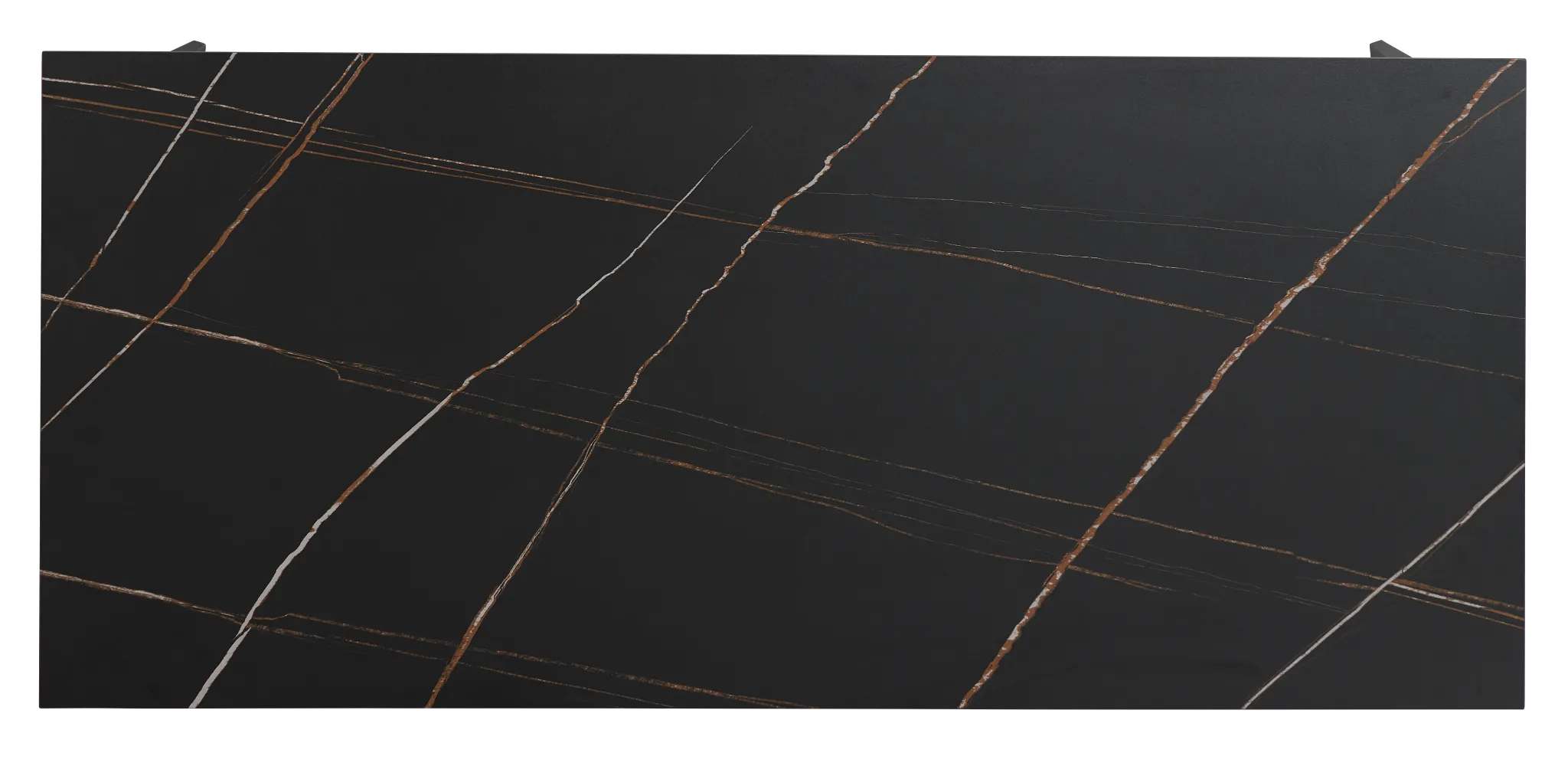 Sierra Black Stone Rectangular Table