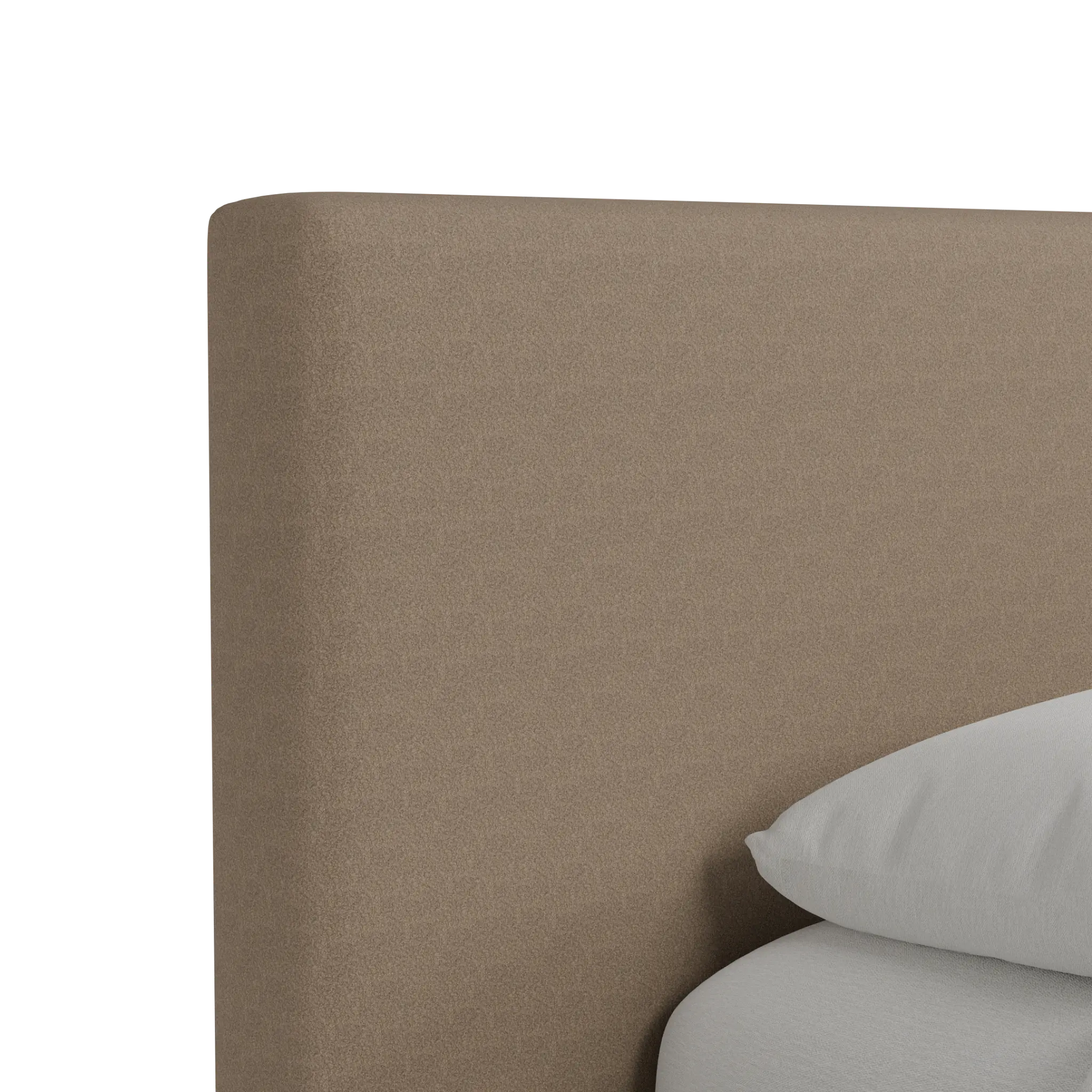 Grayton Merino Brown 44" Upholstered Platform Bed Grayton Merino Brown 44" Upholstered Platform Bed