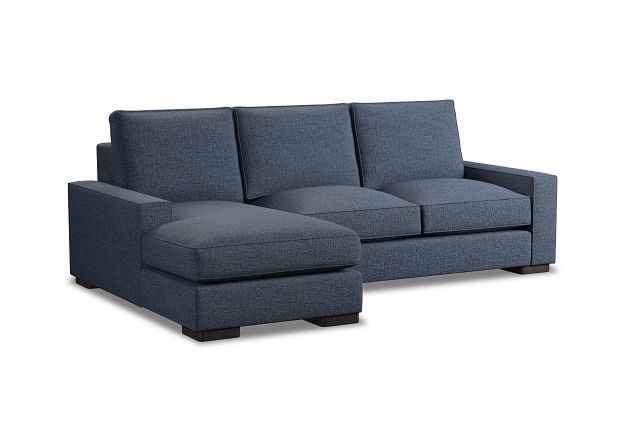 Edgewater Victory Dark Blue Left Chaise Sectional