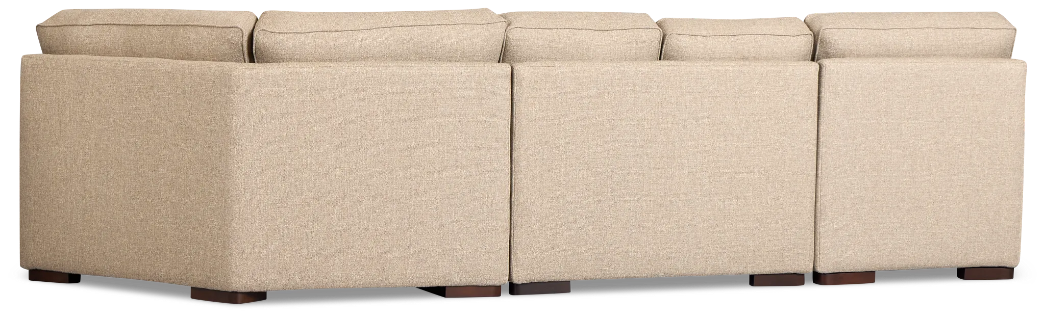 Sinclair Brown Fabric Left Chaise Cuddler Sectional
