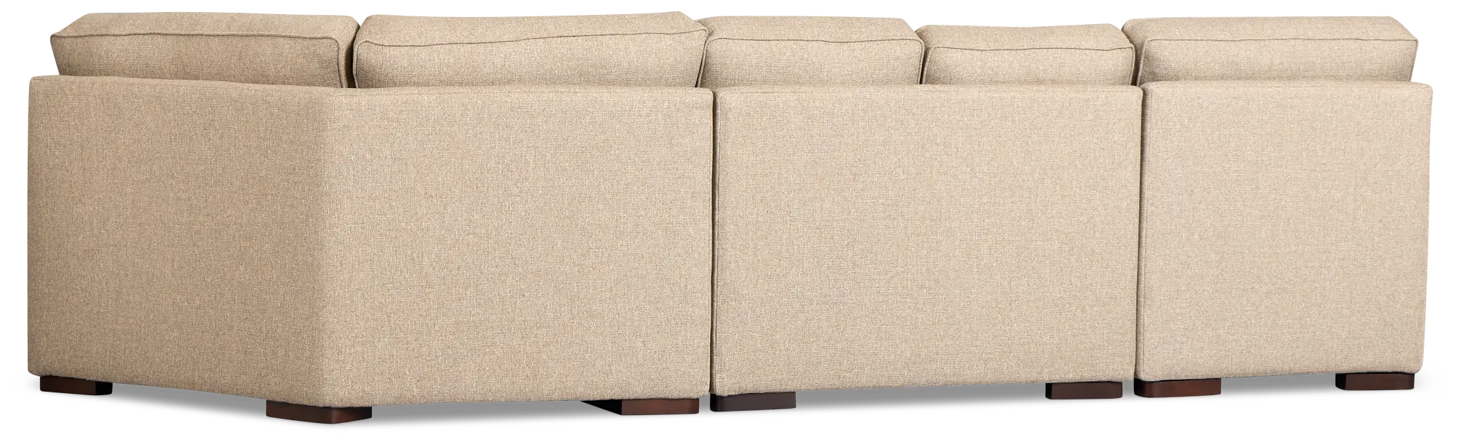 Sinclair Brown Fabric Left Chaise Cuddler Sectional Sinclair Brown Fabric Left Chaise Cuddler Sectional