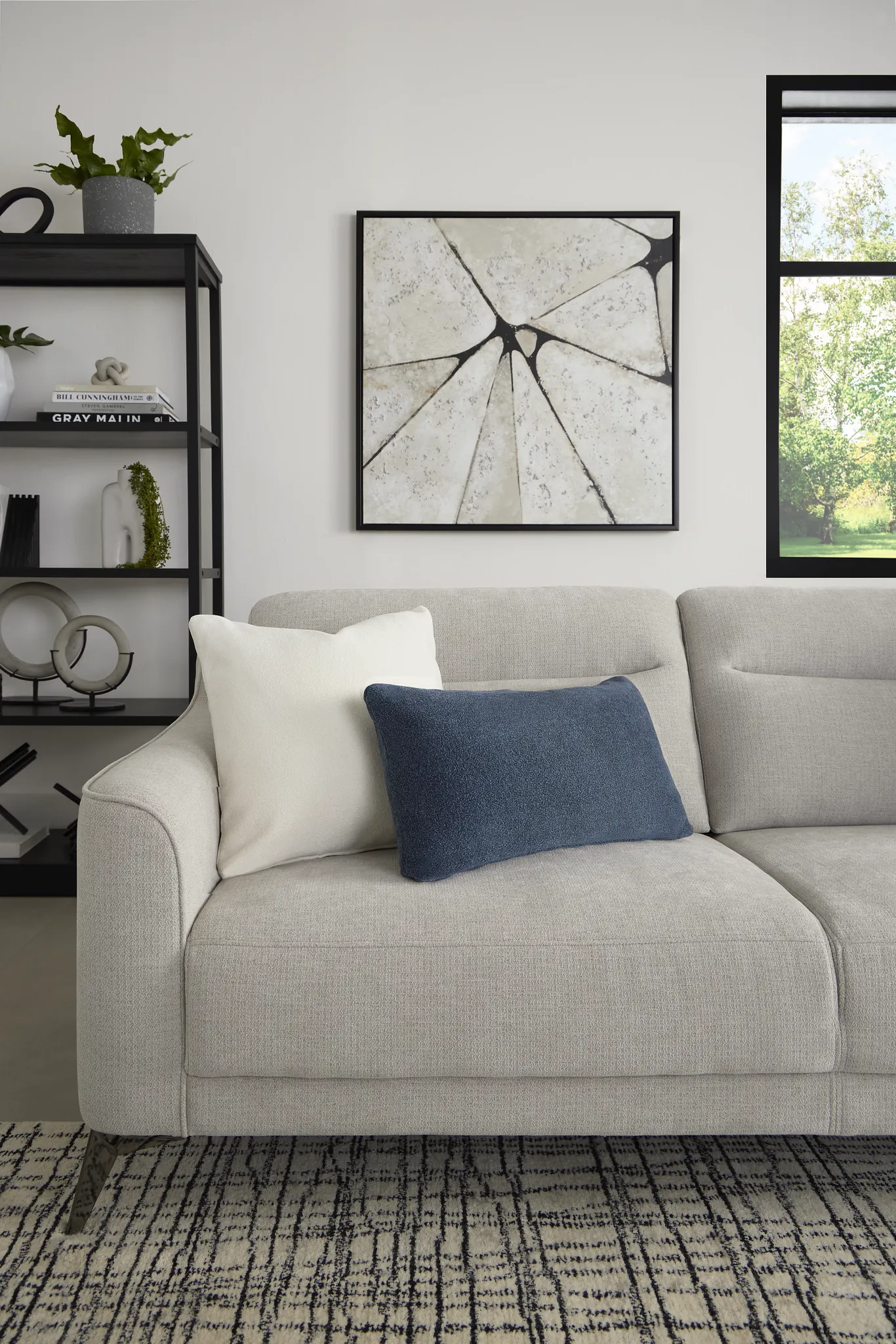 Talia Gray Fabric Sofa