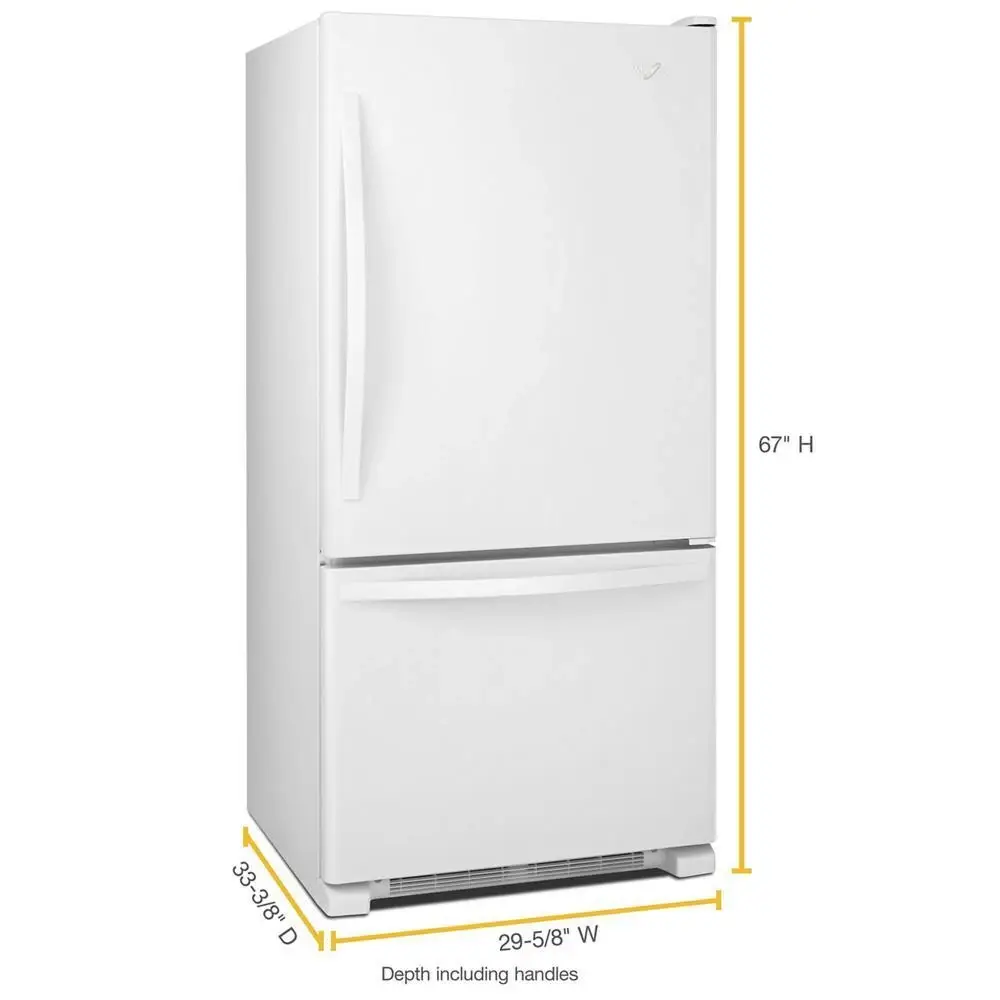 Whirlpool 329 Series White Bottom Freezer Refrigerator Whirlpool 329 Series White Bottom Freezer Refrigerator