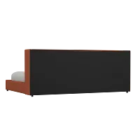Captiva Elite Medium Brown 48" Upholstered Shelter Bed
