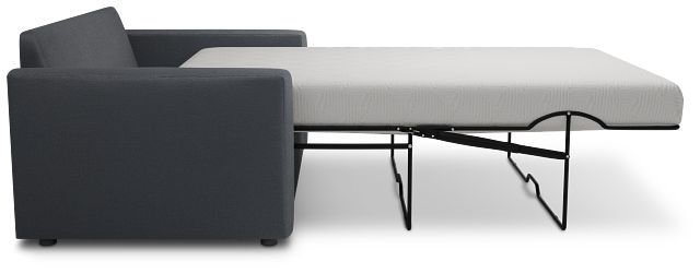 Siesta Peyton Dark Blue Fabric Memory Foam Sleeper