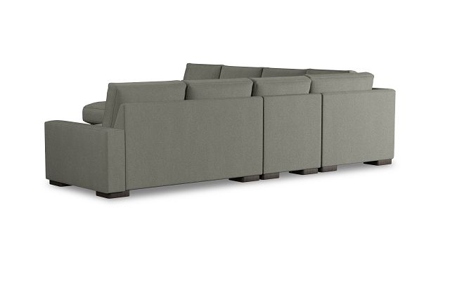 Edgewater Delray Pewter Large Left Chaise Sectional