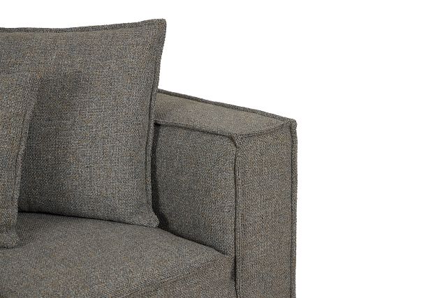 Tatum Gray Fabric Corner Chair