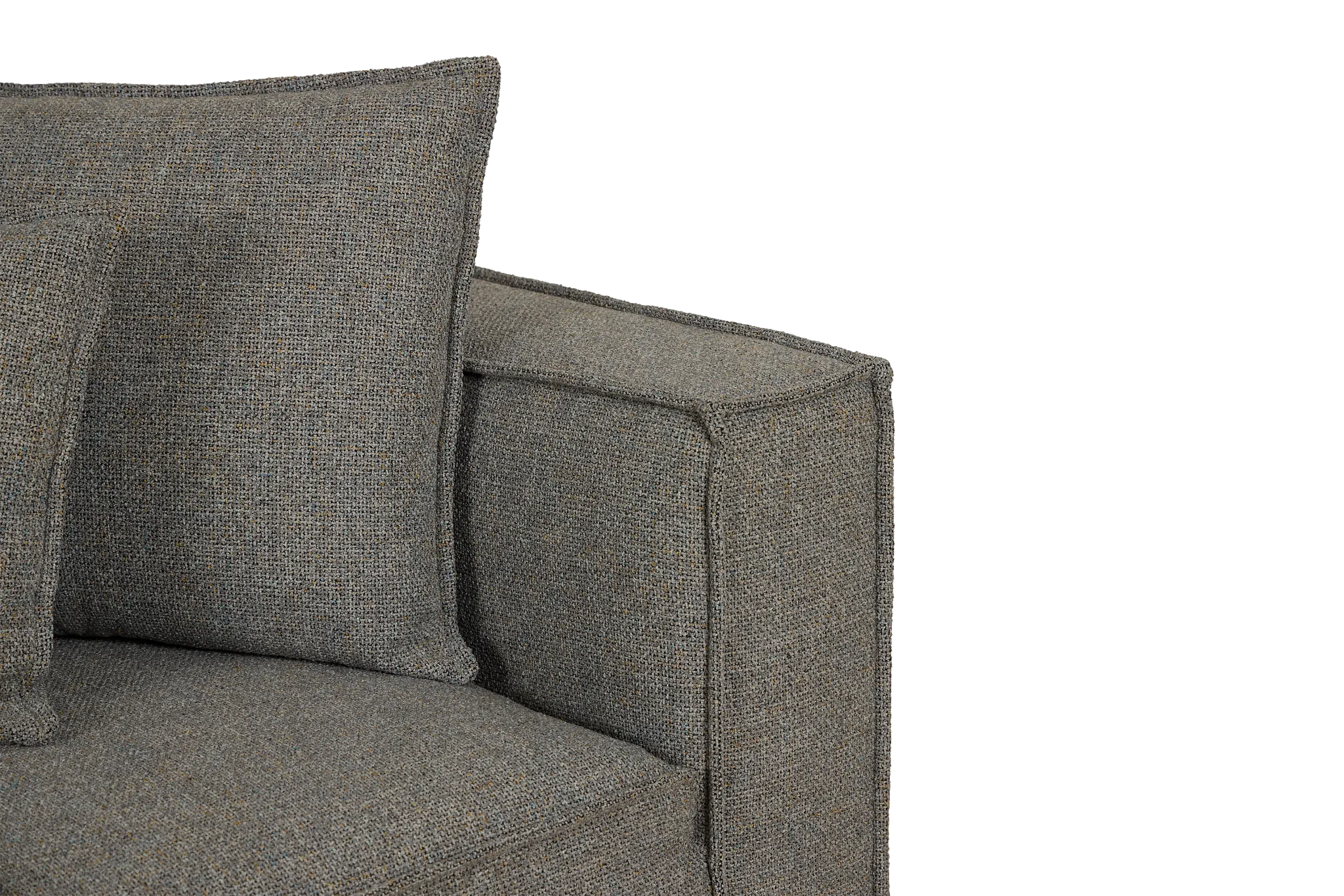 Tatum Gray Fabric Corner Chair