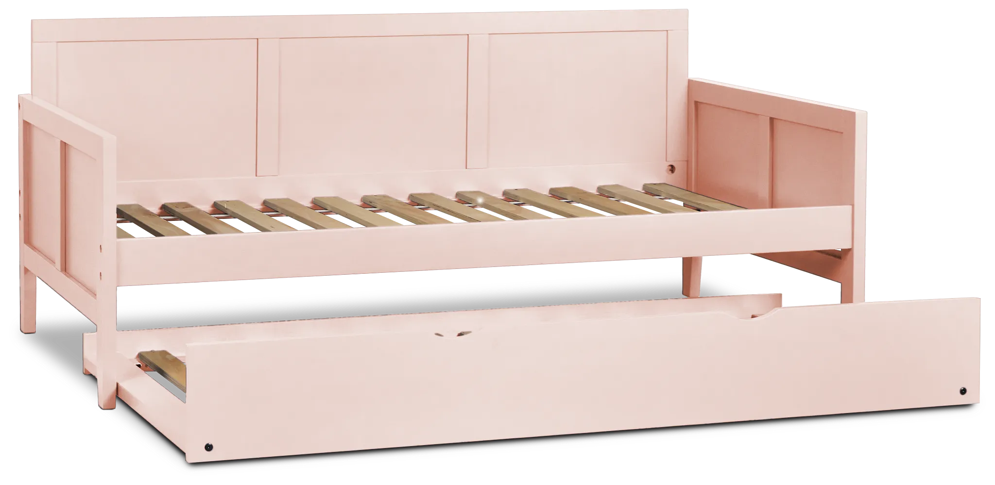 Charleston Pink Panel Trundle Bed