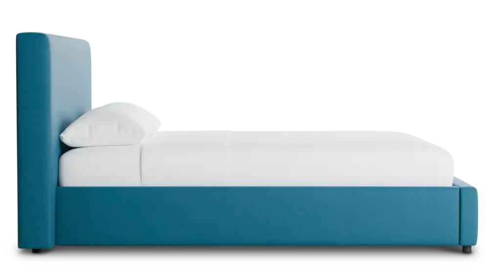 Grayton Joya Teal 44" Upholstered Platform Bed Grayton Joya Teal 44" Upholstered Platform Bed