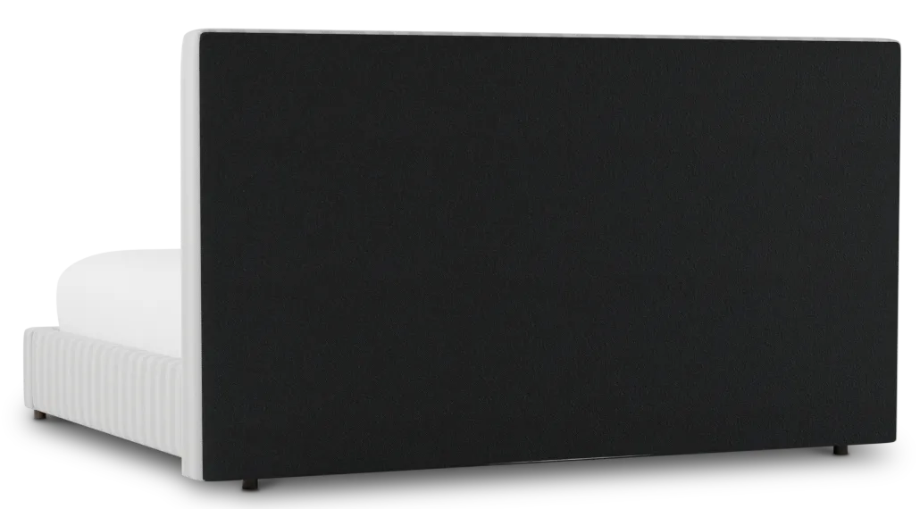 Grayton Sea Lane Light Gray 54" Upholstered Platform Bed