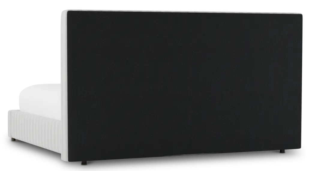 Grayton Sea Lane Light Gray 54" Upholstered Platform Bed Grayton Sea Lane Light Gray 54" Upholstered Platform Bed