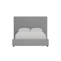 Grayton Delray Light Gray 54" Upholstered Platform Bed