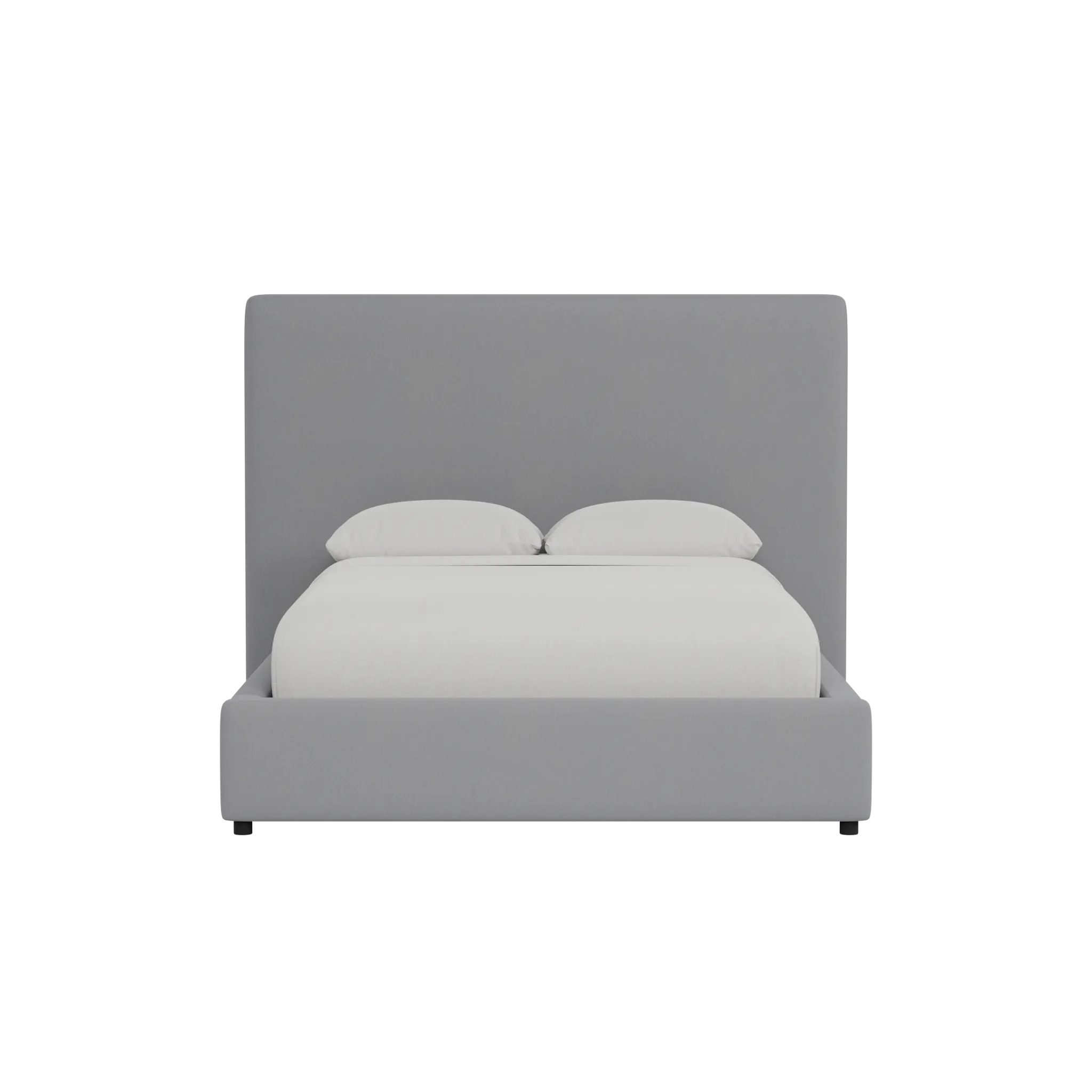 Grayton Delray Light Gray 54" Upholstered Platform Bed