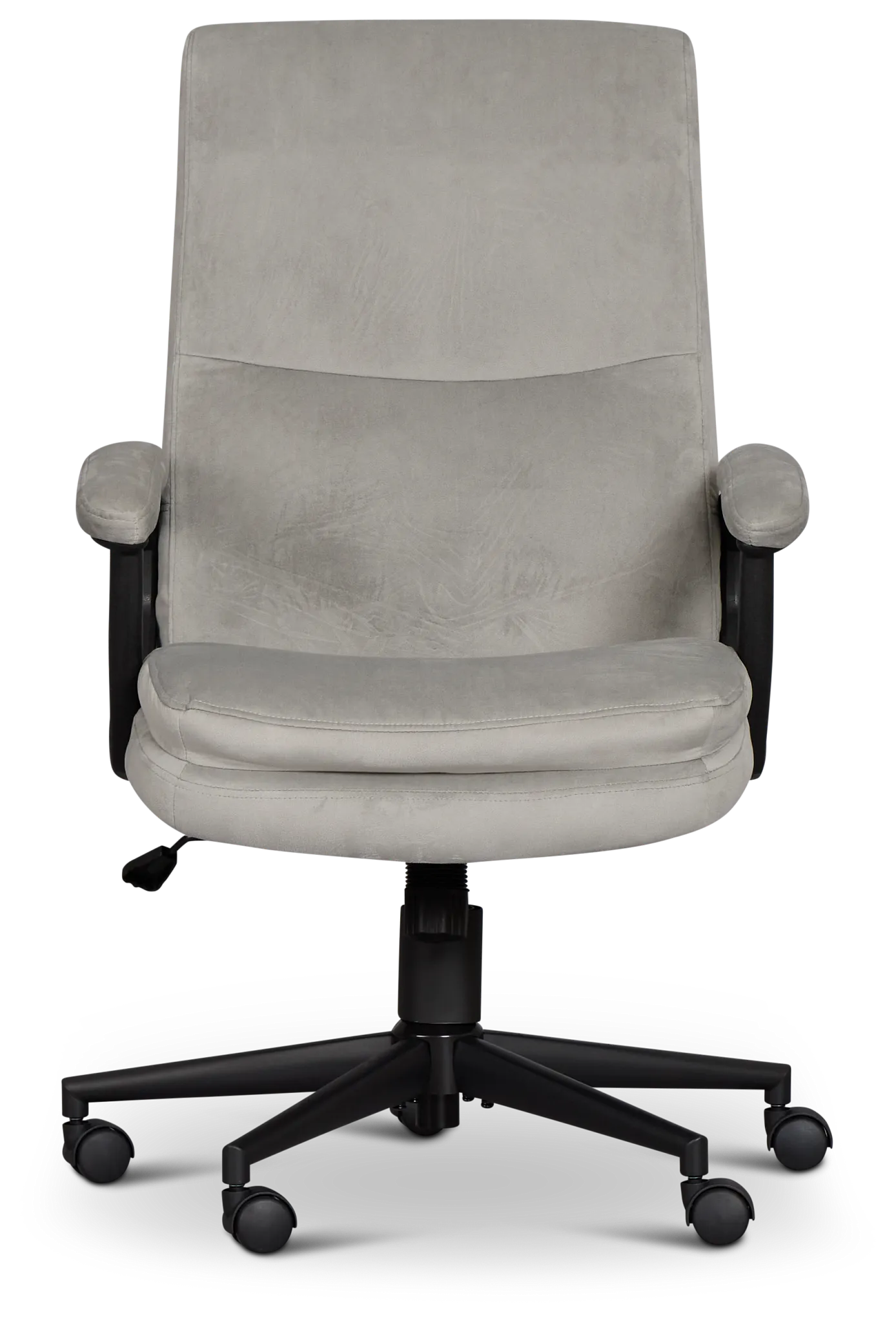 Krista Gray Fabric Upholstered Desk Chair