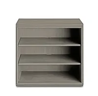 Highline Gray Open Cabinet