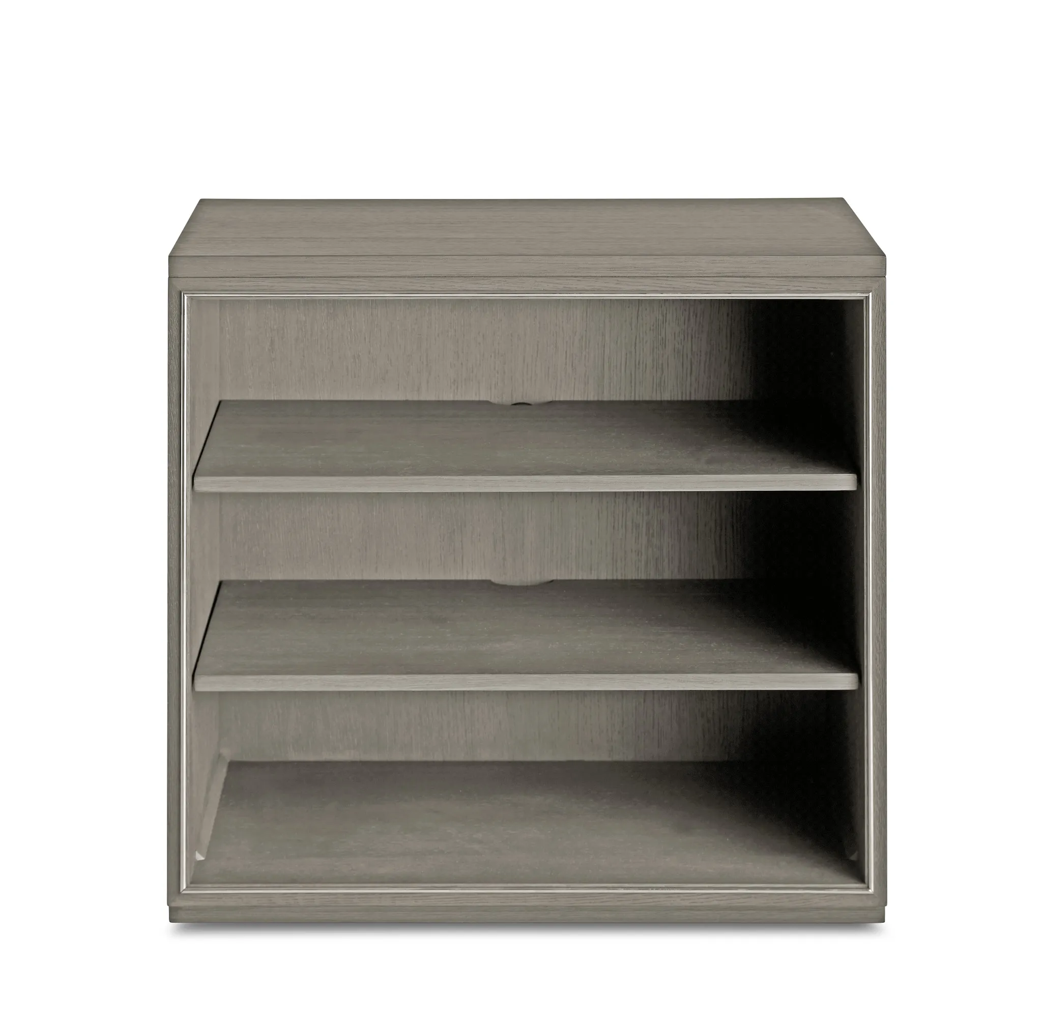 Highline Gray Open Cabinet