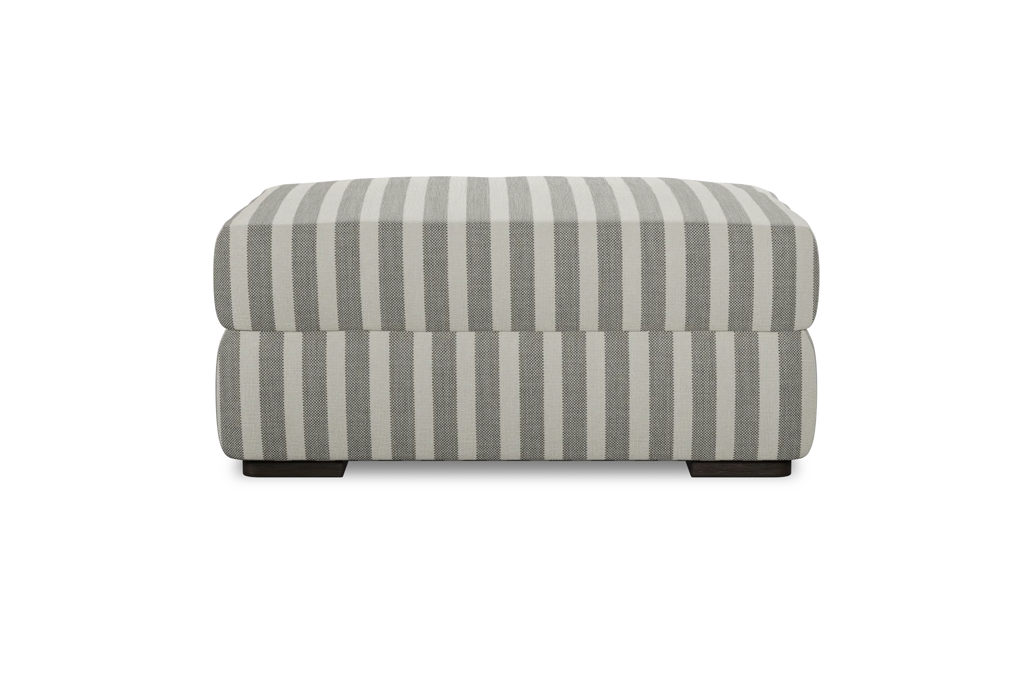 Edgewater Sea Lane Dark Gray Ottoman