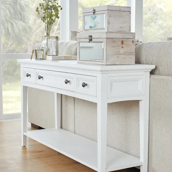 White Sofa Table