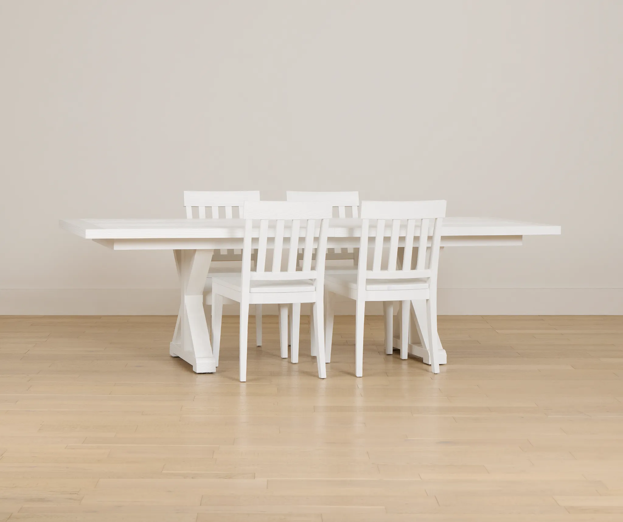 Nantucket Rectangular Table & 4 Wood Chairs