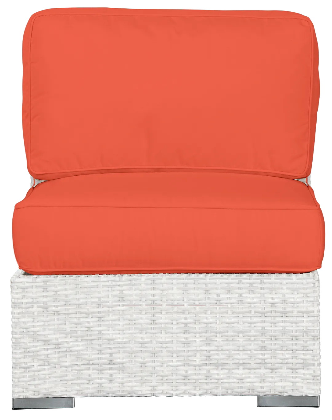 Biscayne Orange Armless Chair