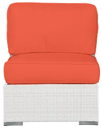 Biscayne Orange Armless Chair