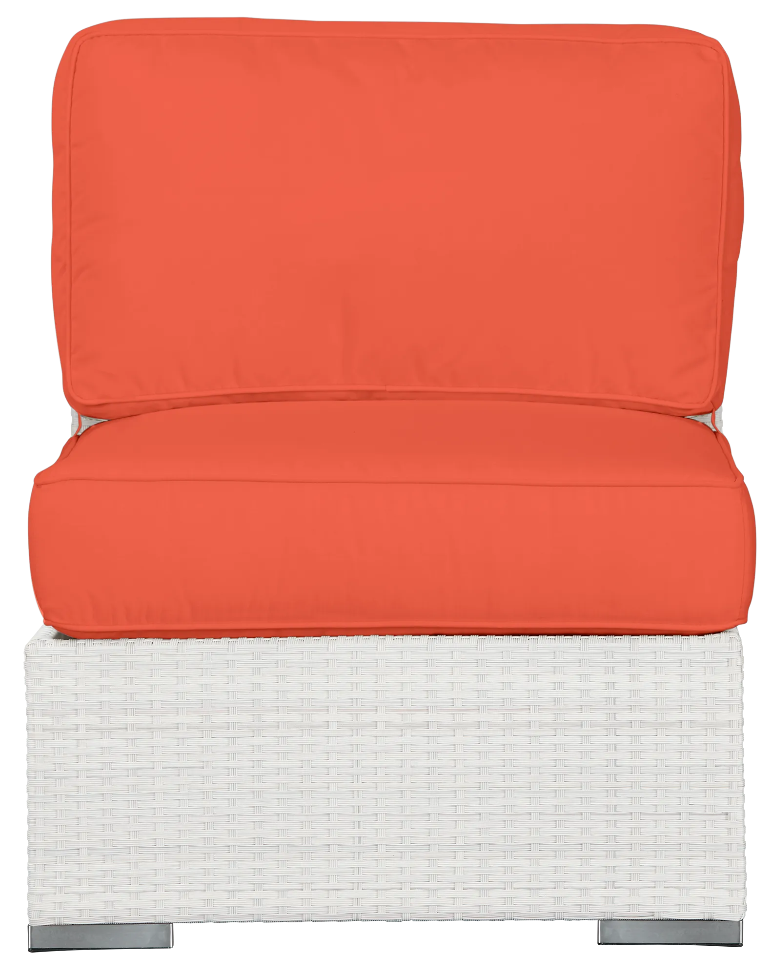 Biscayne Orange Armless Chair