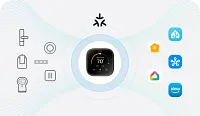 Aqara W200 Theromstat Hub Matte Kit Black Smart Thermostats