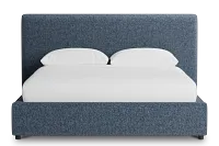 Grayton Maguire Blue 44" Upholstered Platform Bed