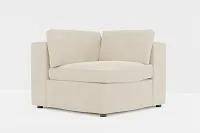 Destin Peyton Beige Fabric Corner Chair