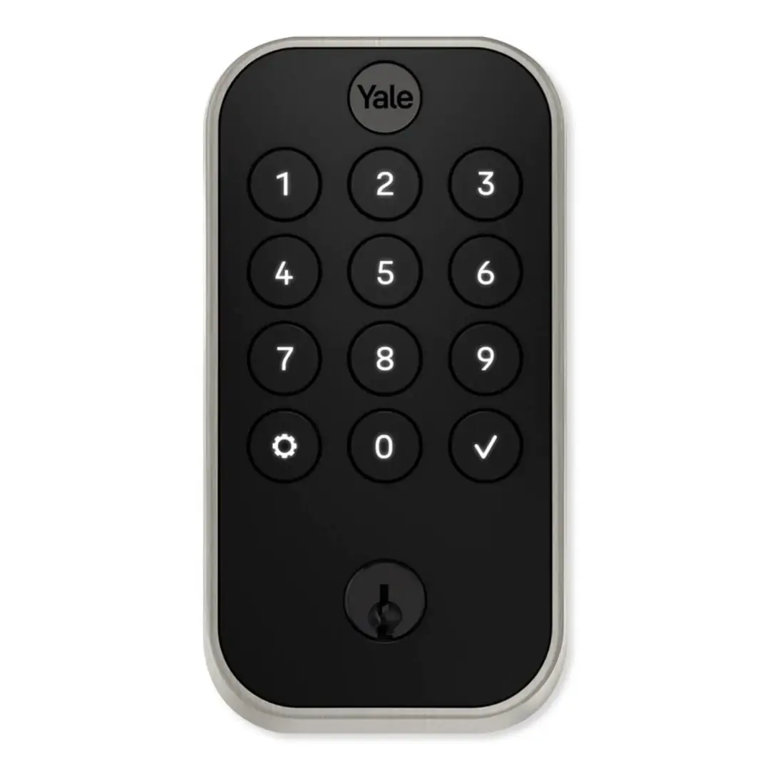 Yale Pro 2 Pushbutton & Connect Bridge Nickel Keypad Door Lock Yale Pro 2 Pushbutton & Connect Bridge Nickel Keypad Door Lock