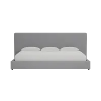 Grayton Delray Light Gray 54" Upholstered Platform Bed