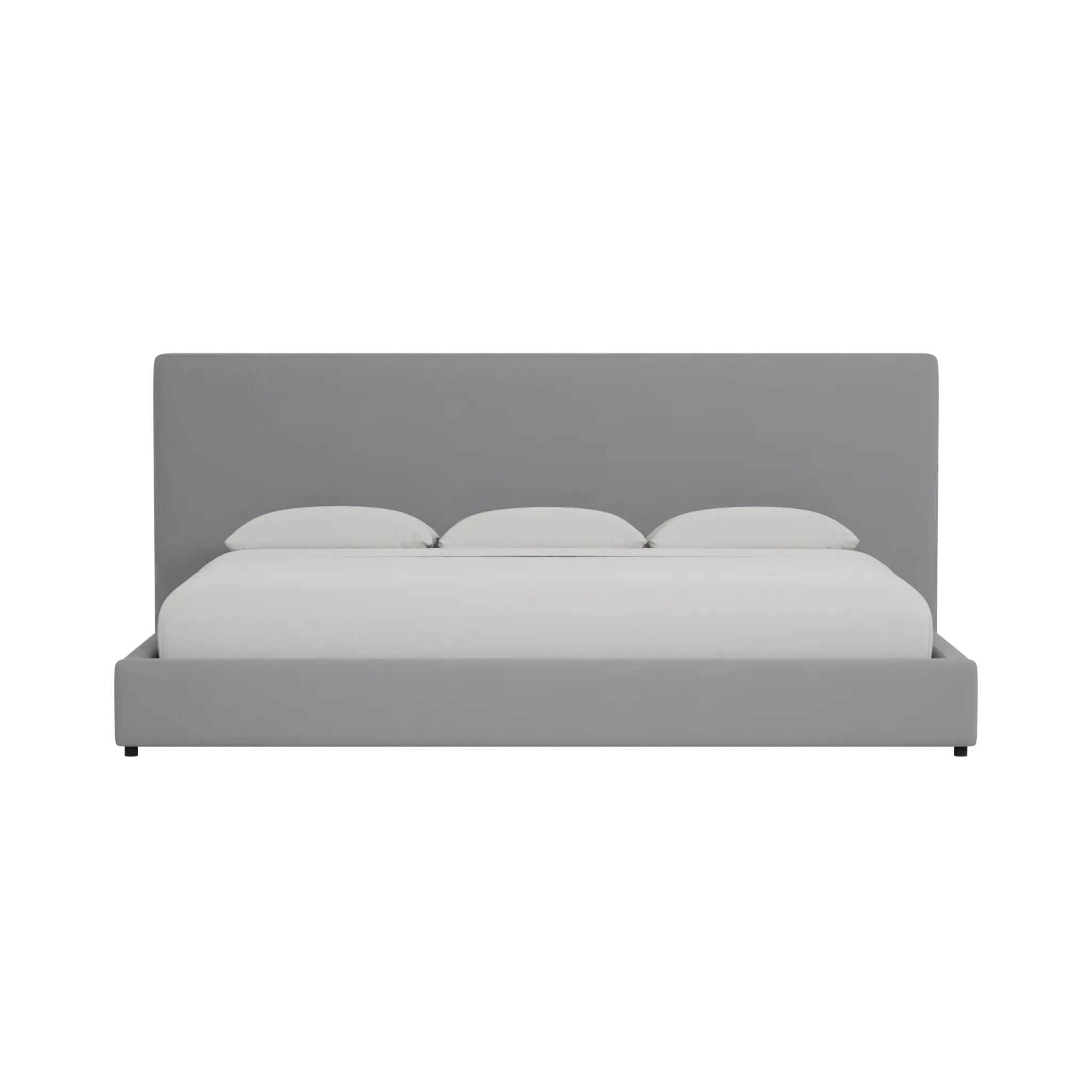 Grayton Delray Light Gray 54" Upholstered Platform Bed Grayton Delray Light Gray 54" Upholstered Platform Bed