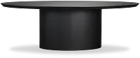 Nomad Black 94" Oval Table