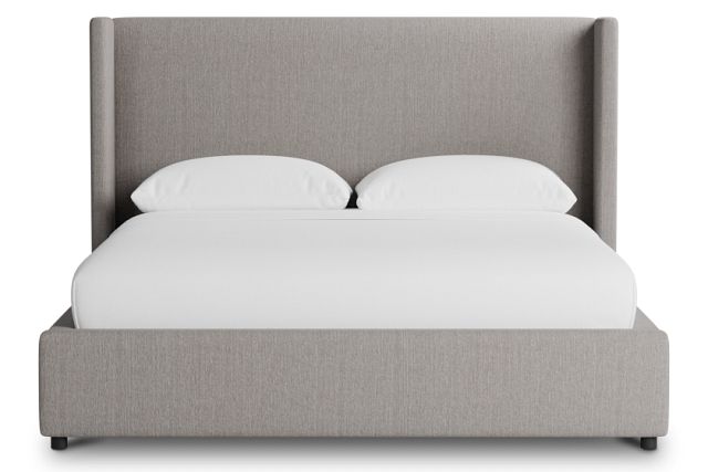 Captiva Peyton Gray 48" Upholstered Shelter Bed
