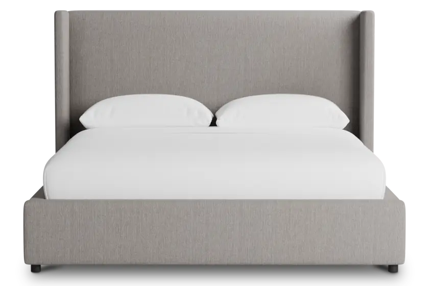 Captiva Peyton Gray 48" Upholstered Shelter Bed Captiva Peyton Gray 48" Upholstered Shelter Bed