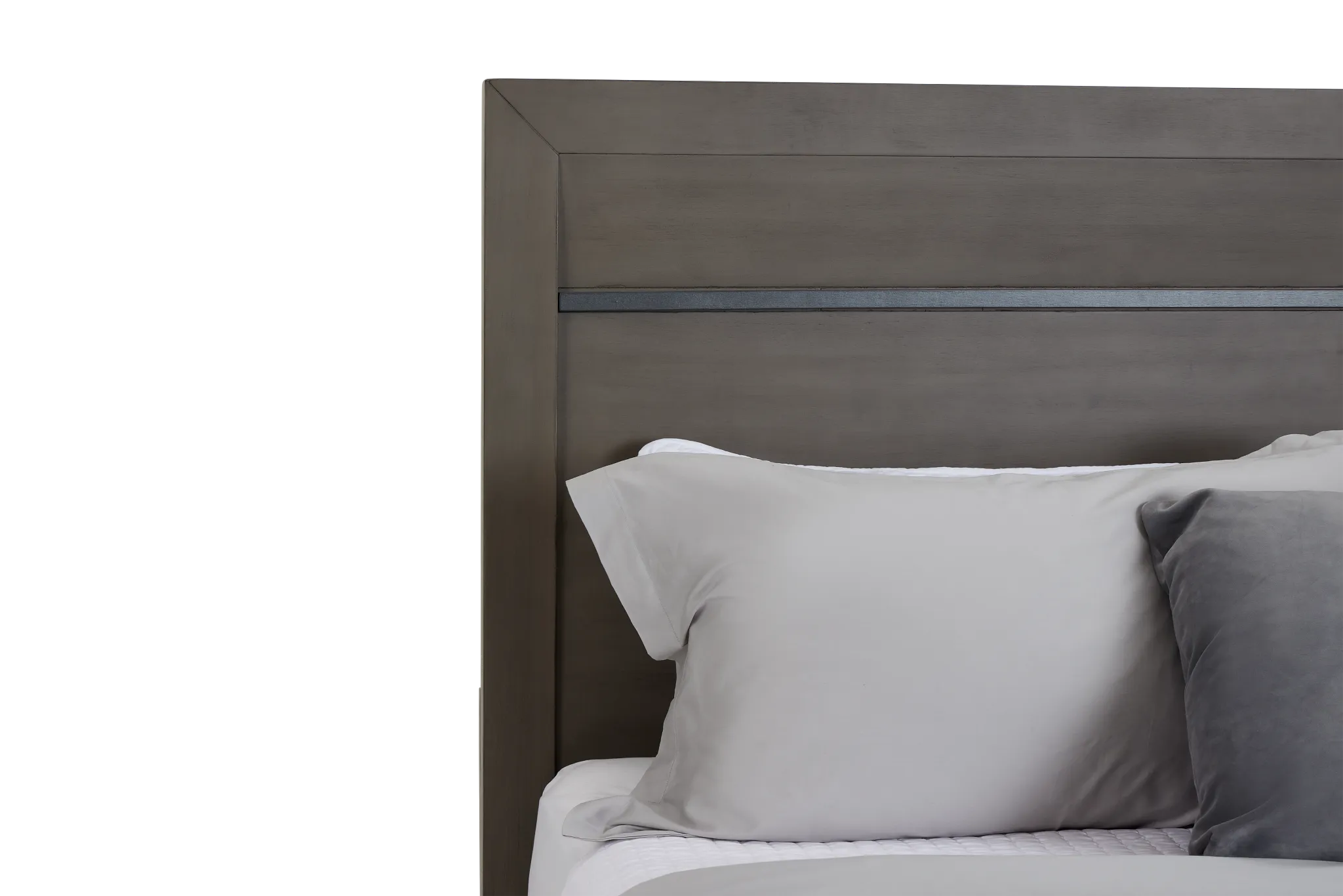 Zurich Gray Panel Bed